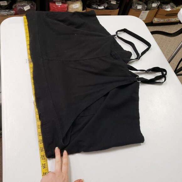 Torrid Womens Linen Blend Overalls Size 4X Black Neutral Country Stretch Beach - Picture 7 of 10